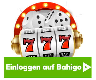 Spielautomat mit drei Sieben und Login Button