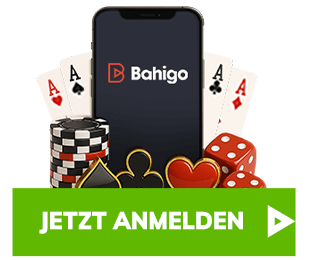 Bahigo Login auf Smartphone mit Karten und Chips